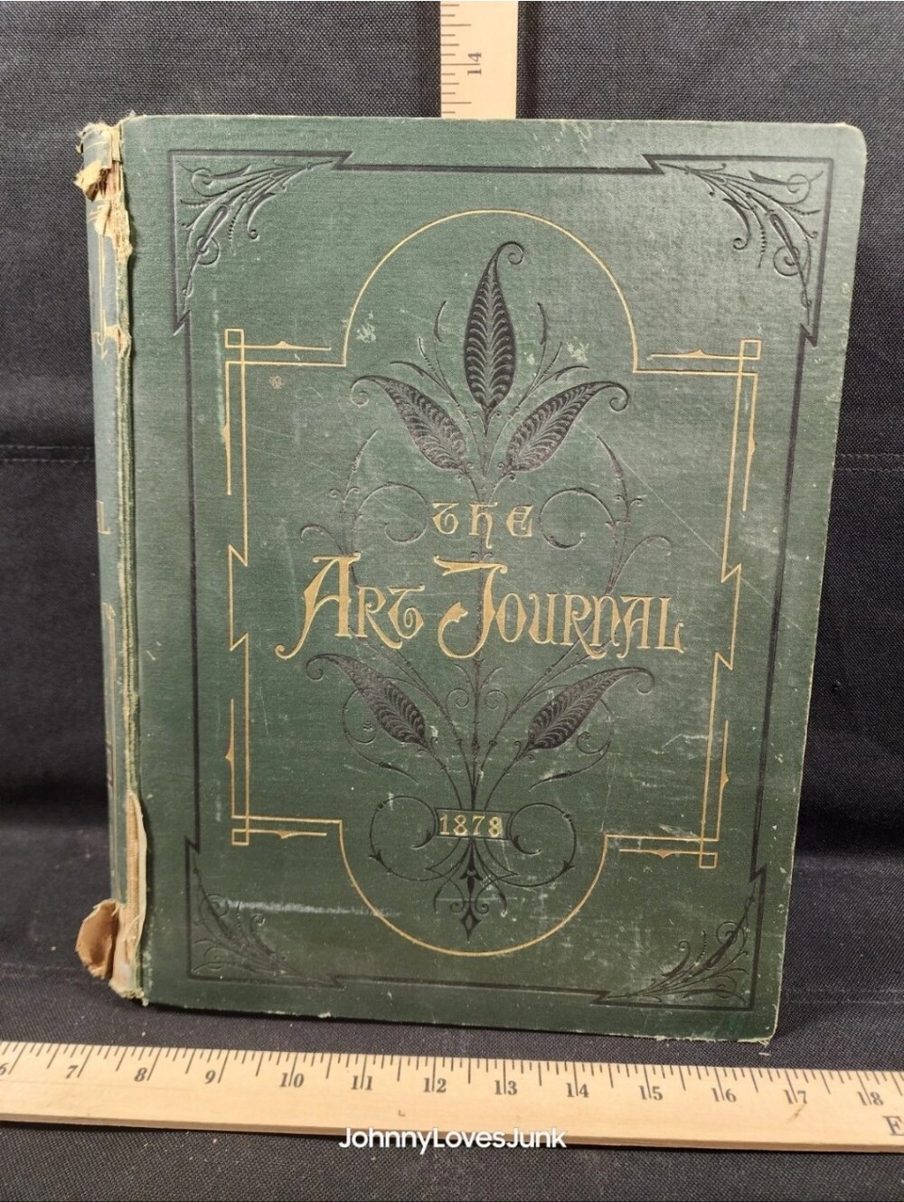 Antique Book 1878 THE ART JOURNAL Hardback Complete Used